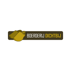 Het bijbehorend logo voor het bedrijf Boerderij Dichtbij