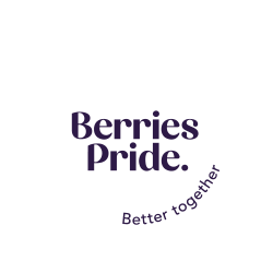 Berries Pride - better together logo