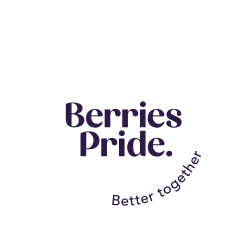 Berries Pride - better together logo