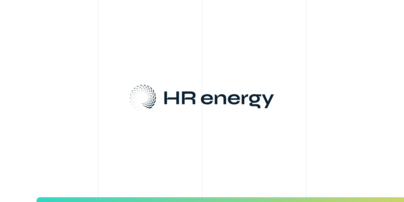 Variant van logo HR Energy met witte achtergrond